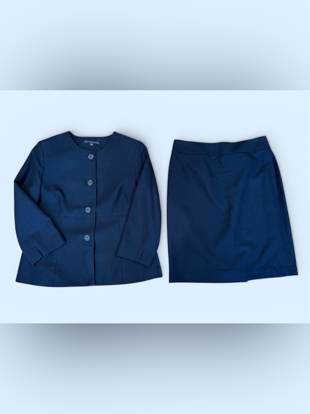 Brooks Brothers 2-piece suit, Navy Blue, jacket 10, skirt 10 petite